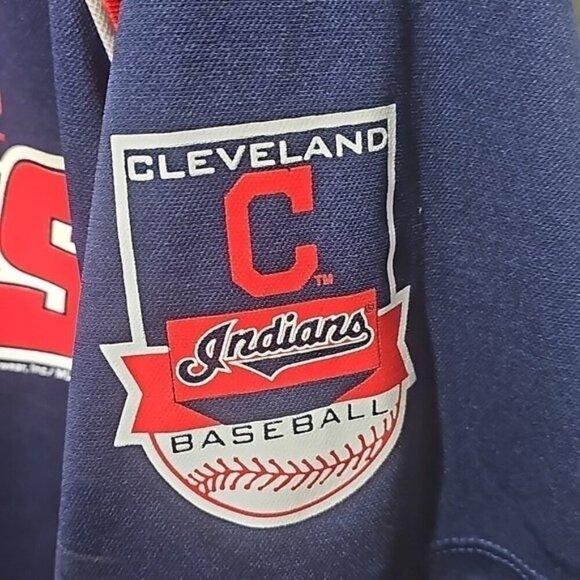 Vintage Cleveland Indians Navy and Red Jersey Swisher #33 Size XL - Picture 5 of 7